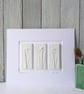 Framed Mini Snowdrop plaster cast Plaques in handmade Oak frame - Image 2