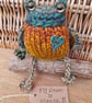 Handmade Knitted Frog named Mouse – One of a Kind Frog Ornament Whimsical Gift - Image 4