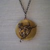 Steampunk Brass Dragon Locket