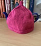 TEA COSY IN PINK ARAN YARN FITS STANDARD MEDIUM SIZE 3-4 CUP TEA POT