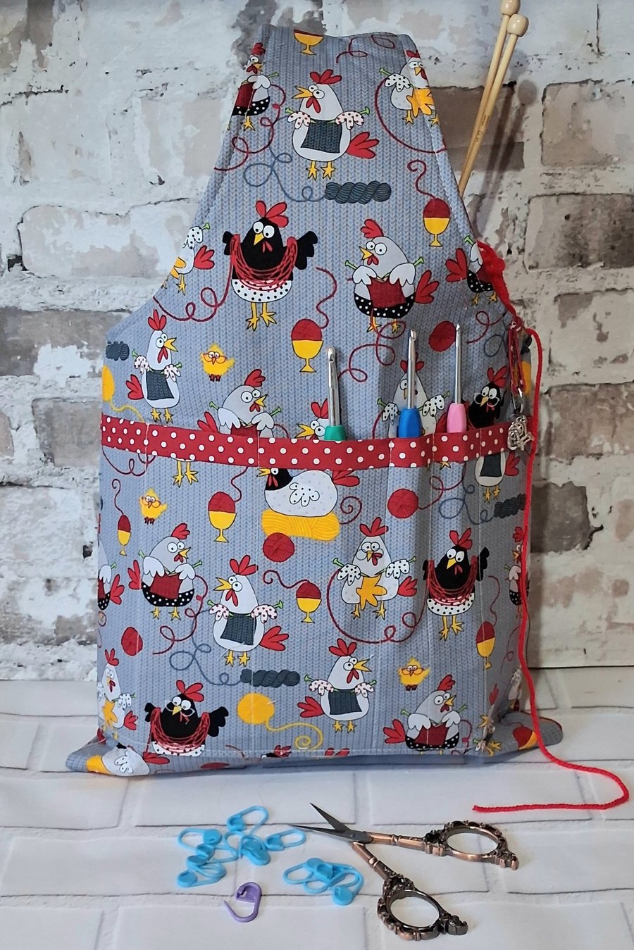 KNITTING CROCHET PROJECT BAG
