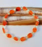 Carnelian Bracelet With Swarovski Crystals - Handmade In Devon - Image 6