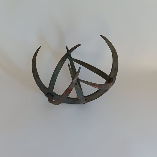 Crescent Sculpture Forged Steel