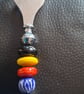 Glass beaded bottle open - Image 2