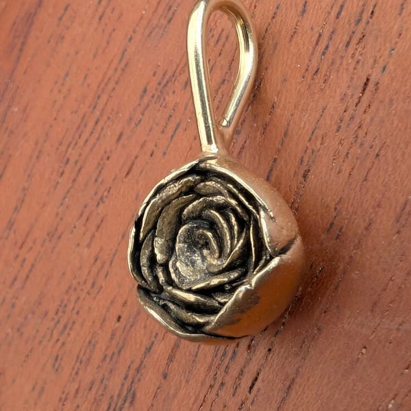 Perfectly Imperfect - Golden Peony Pendant 