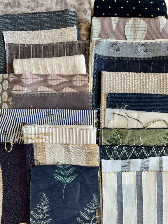 No.8 Vintage woven fabric inspiration bundle