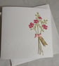 Strawberry and Cream Flower Birthday Card 