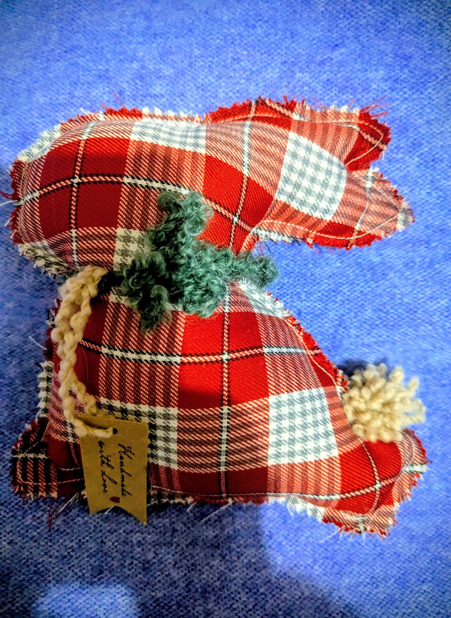 Soft cushion filled decorative bunny