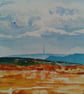 Towards Penistone, Dark Peak, original watercolour painting, A4, unframed.