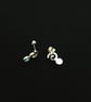 Beautiful Faux Opal Studs with a Swirl - Image 6
