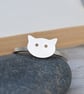 Cat Ring, Kitten Ring In Sterling Silver