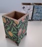 Handmade Decoupaged Wooden Holder with Legs - Image 2