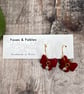 Red bow hoops - Image 3