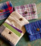 Vintage Fabric Card Holder Handmade Card Purse  - Image 3