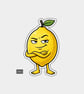 Funny Vinyl Die Cut Sticker For Adults - Cheeky Lemon