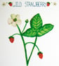 Wild strawberry- British wildflower card - Image 2