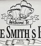 Personalised Bar Runner Home Bar Mat -Welcome To The (name) Bar - Image 7