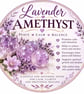 Lavender Amethyst Feather Bookmark (Peace, Calm & Balance) - Image 3