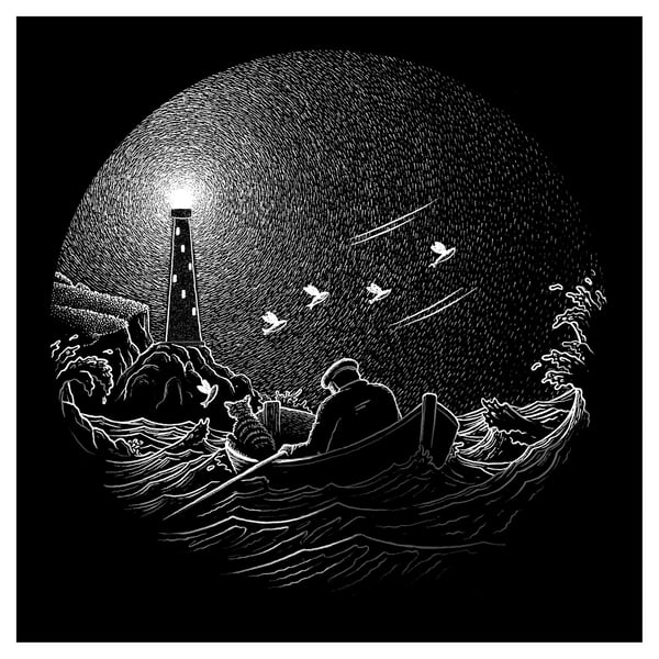 'The Lighthouse Keepers Cat' Giclée Print