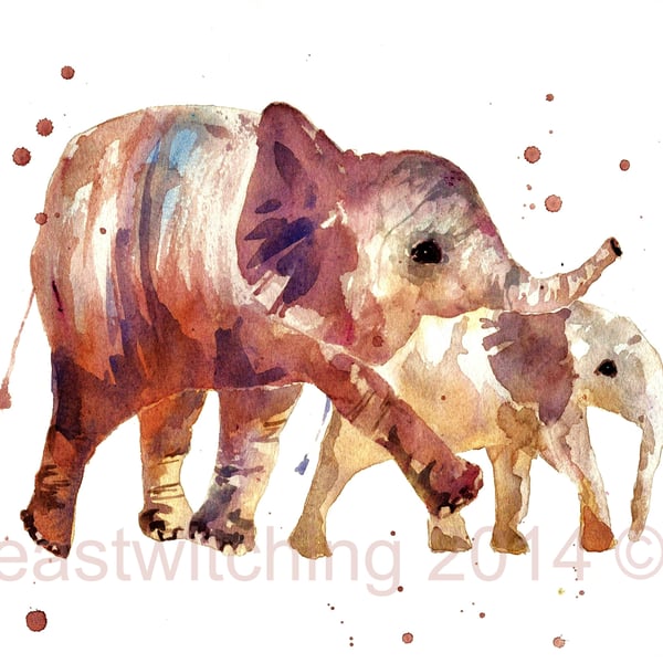 Elephant Art Print