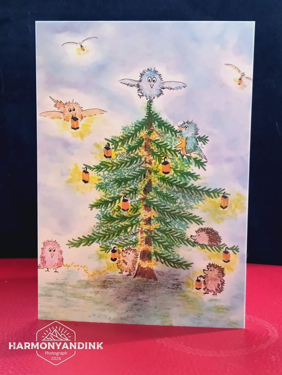 Christmas Card - Decorating!