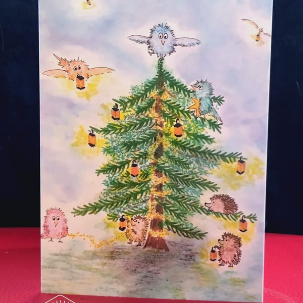 Christmas Card - Decorating!