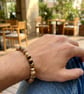 Autumn Glow – Tiger's Eye & Picture Jasper Bracelet - Image 5