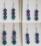 Beautiful Peacock Passion Dark Tone Earrings - Design 2 - Image 5