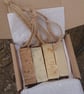 'Soap on a rope' Gift Box with four natural, plastic free, handmade soaps