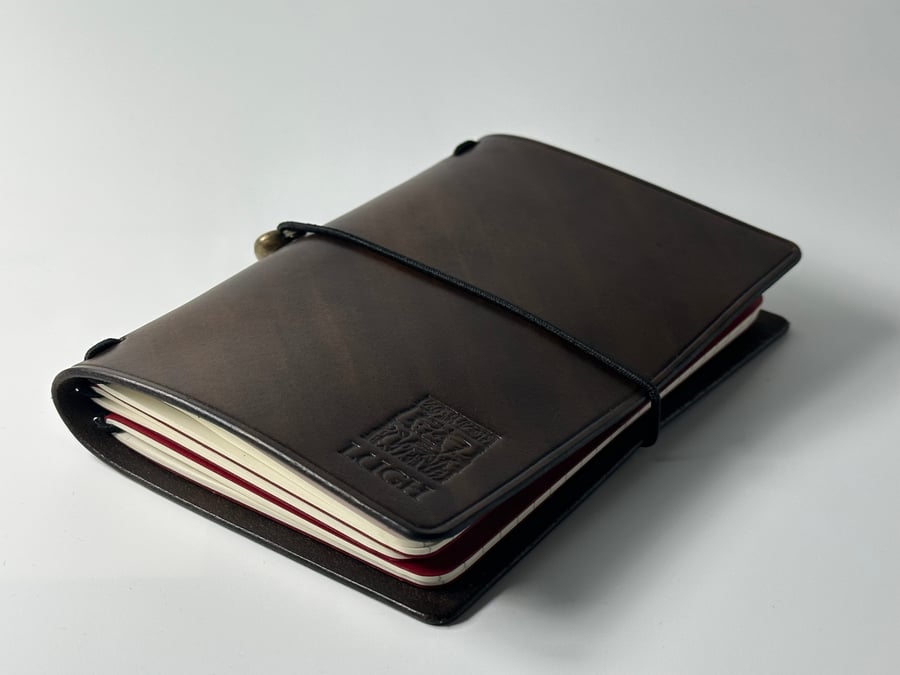 Handmade Genuine Leather Midori Style Journal Cover - Field Notes