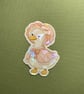 Set of 4 Holographic Goose Stickers – Cute Handmade Vinyl Stickers - Image 3