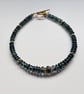'A'A Grade Green Kyanite Gold Vermeil Sterling Silver Bracelet - Image 7