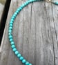 4mm Turquoise Beaded Necklace  - Image 3