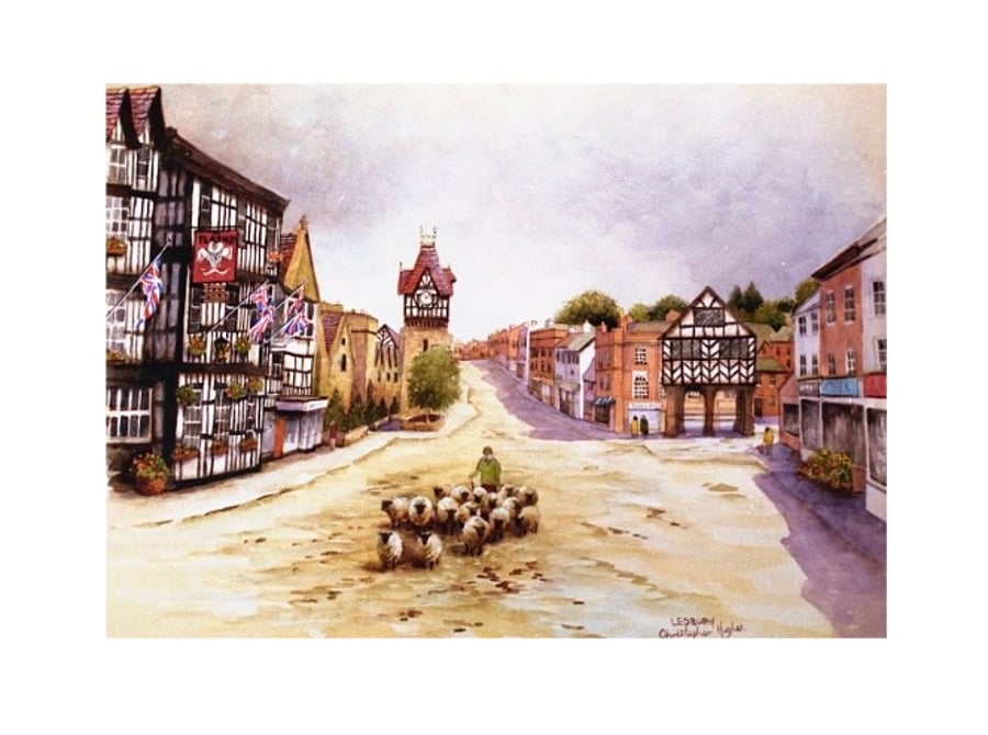 Ledbury. Herefordshire. Signed Special Edition Print 