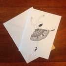 A6 Ballerina Card 