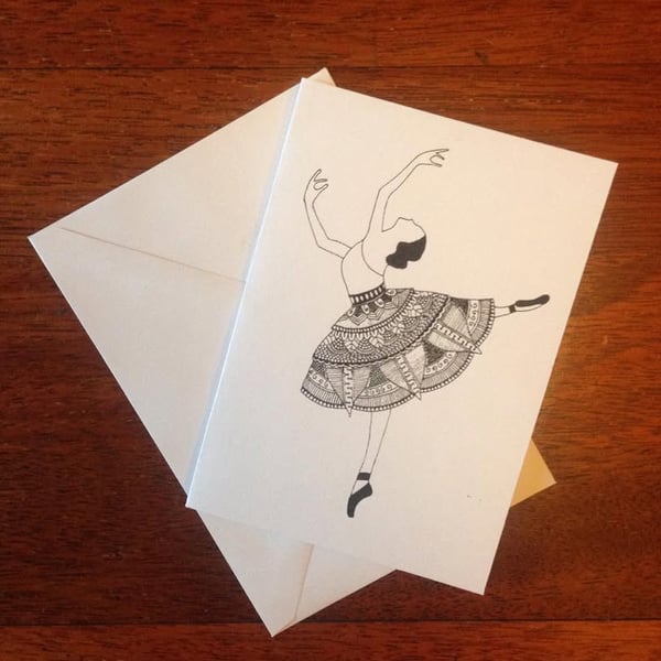 A6 Ballerina Card 