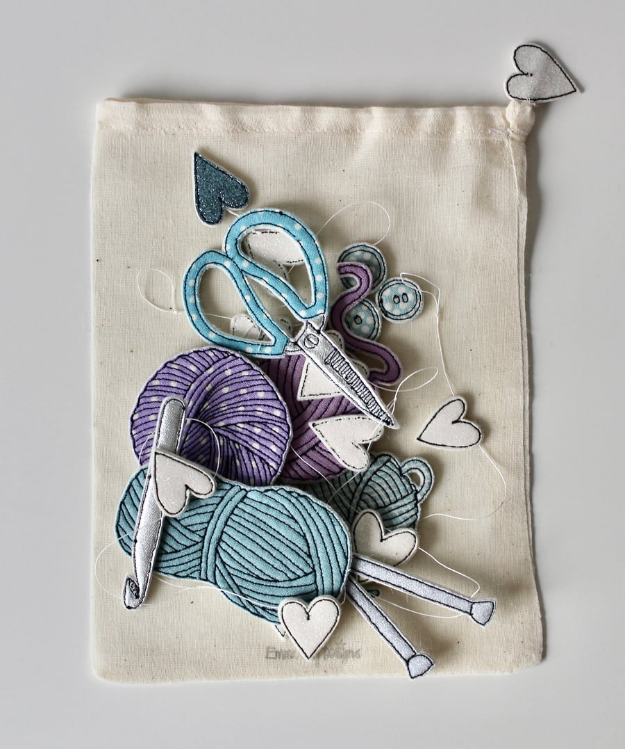 'Crochet and Knitting Garland' - Hanging Decoration