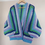 Crochet Granny Hexi Cardigan 