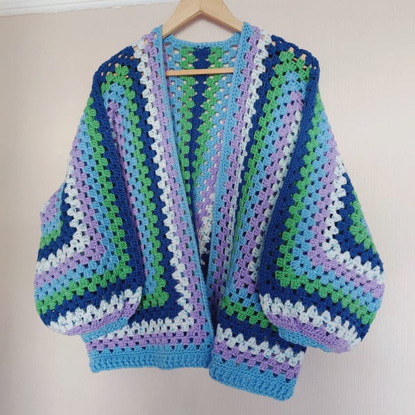 Crochet Granny Hexi Cardigan 
