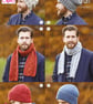Knitting Pattern - King Cole Aran Knitting Pattern 3461 - Hats and Scarves - Image 1