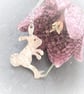 Bunny rabbit pendant in sterling silver - Image 2