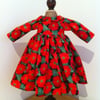 Red flowered dress