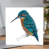 Stunningly beautiful Kingfisher Greeting card