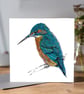 Stunningly beautiful Kingfisher Greeting card