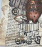 Steampunk mouse with wings greetings card - Image 4