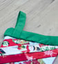 Small Scrappy Fabric Hanging Christmas Stocking - Image 7