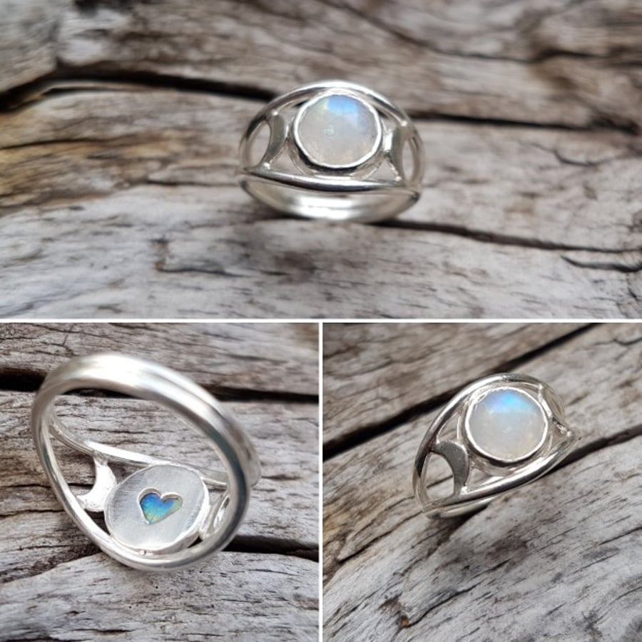 Moon Phase Ring size M