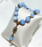 Blue Lace Agate & Bronze Bracelet - Image 1