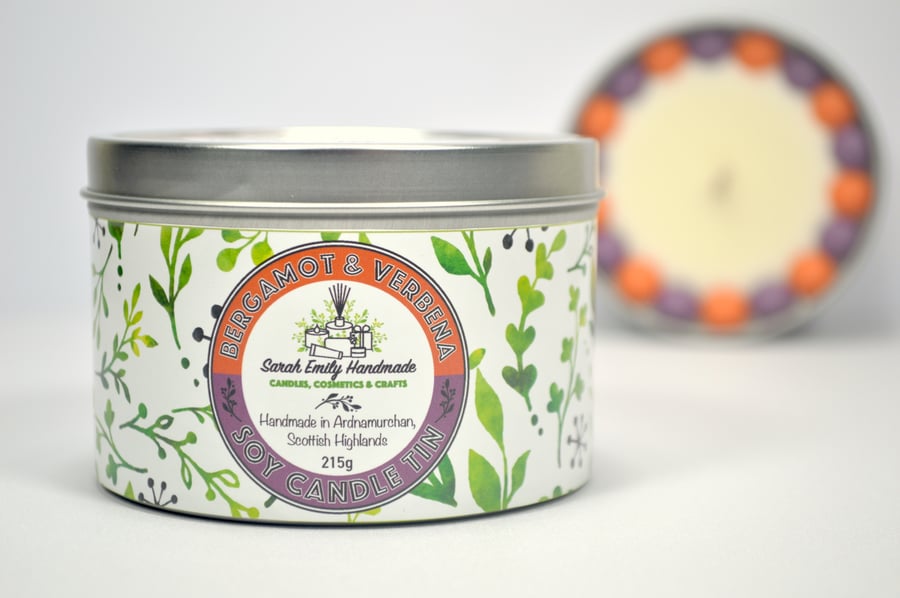 Bergamot & Verbena Candle Tin