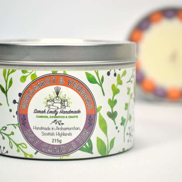 Bergamot & Verbena Candle Tin